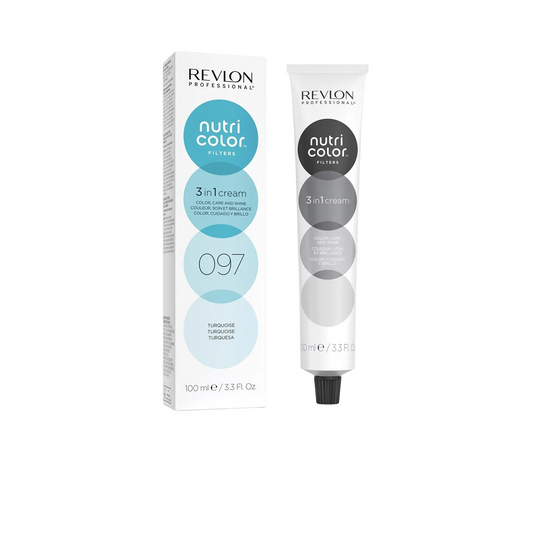 Revlon Revlon, Nutri Color Filters, Haarfarben-Creme-Maske, Farbverbesserung, 097 Turquoise, 100 ml Regular