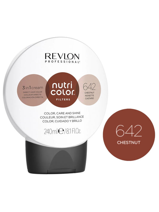 Revlon Revlon, Nutri Color Filters, Haarfarben-Creme-Toner, 642 Chestnut, 240 ml Regular