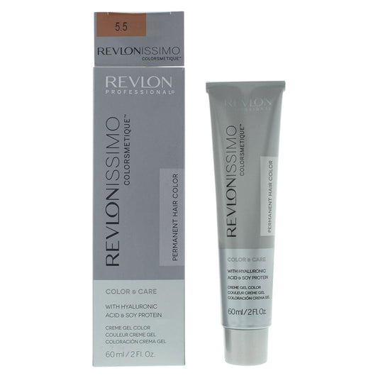 Revlon Revlon, Revlonissimo Colorsmetique, Angereichert, Permanente Haarfarbe, 5.5 Light Mahogany Brown, 60 ml Regular