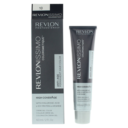 Revlon Revlon, Revlonissimo Colorsmetique, Hyaluronsäure, Permanente Haarfarbe, 10 Lightest Blonde, 60 ml Regular