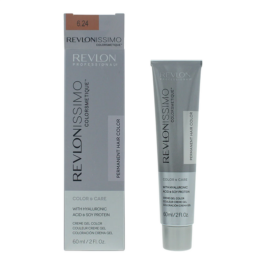 Revlon Revlon, Revlonissimo Colorsmetique, Permanente Haarfarbe, 6.24 Dark Coppery Pearl Blonde, 60 ml Regular