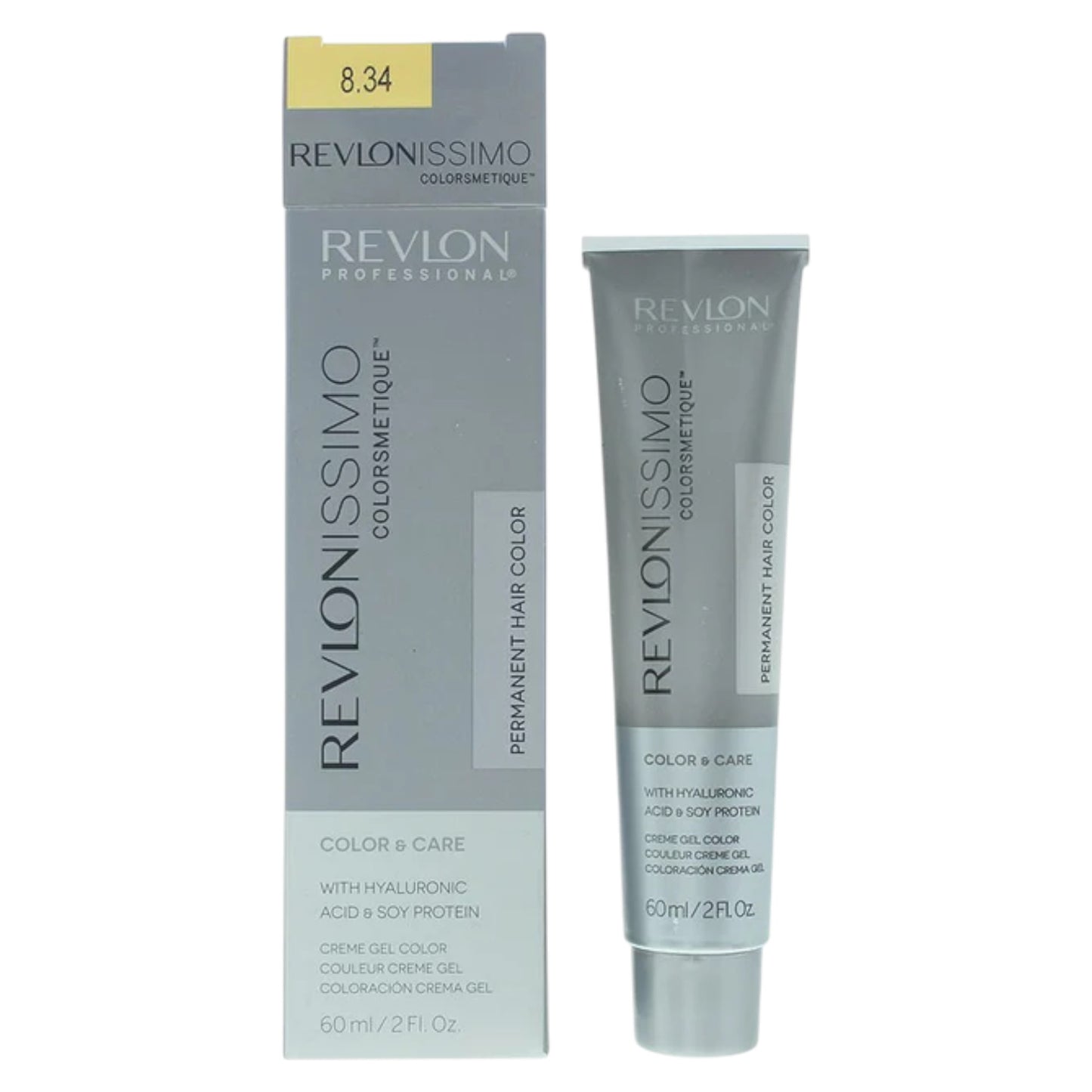 Revlon Revlon, Revlonissimo Colorsmetique, Permanente Haarfarbe, 8.34 Light Coppery Gold Blonde, 60 ml Regular
