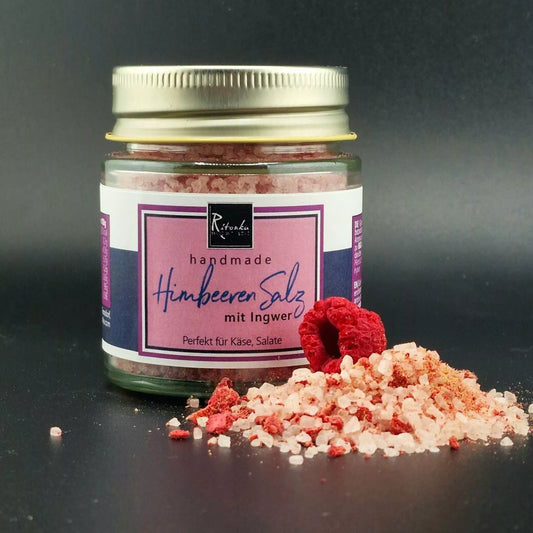Ritonka Gourmet Salz Himbeere mit Ingwer I Handgemacht 120g - Candyshop.ch