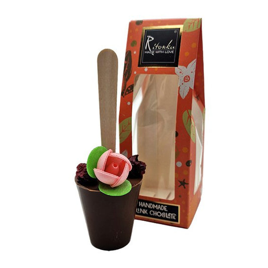 Ritonka Bitter Trinkschokolade Stick - Kirsche, Blume | 60g - Candyshop.ch