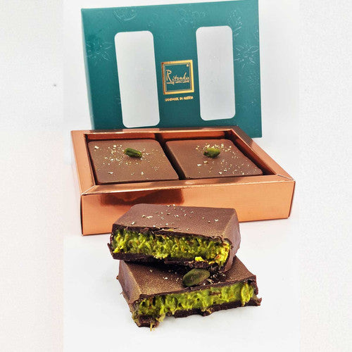 Ritonka Knafeh Chocolate PISTACHIO mit echtem Gold Dubai Schokolade 🍫 220g - Candyshop.ch