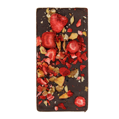 Ritonka Premium Bitterschokolade - Pflaume, Erdbeere, Walnuss 95g Handarbeit - Candyshop.ch