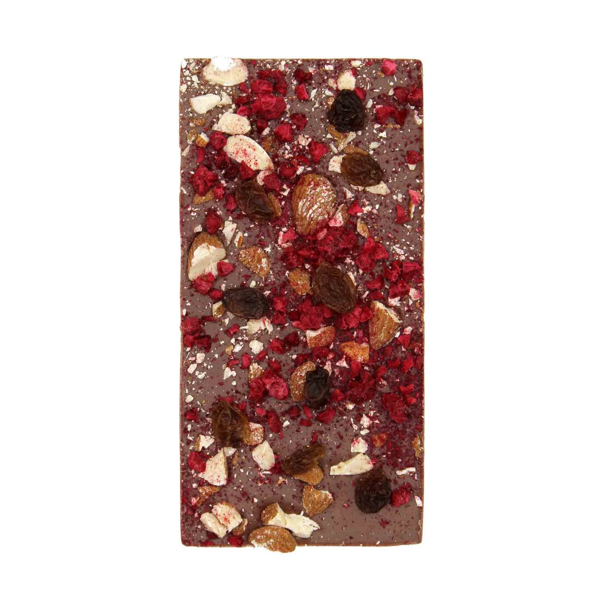 Ritonka Premium Milchschokolade - Himbeeren, Rosinen, Mandeln 95g - Candyshop.ch