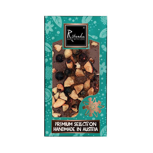 Ritonka Premium Milchschokolade -  Johannisbeere, Pflaume, Zimt 95g - Candyshop.ch