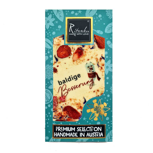 Ritonka Premium Premium weiße Schokolade - Baldige Besserung 95g - Candyshop.ch