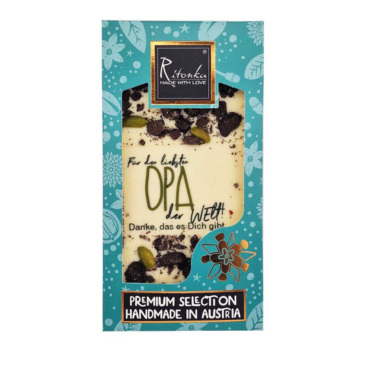 Ritonka Premium Premium weiße Schokolade - Bester Opa 95g - Candyshop.ch