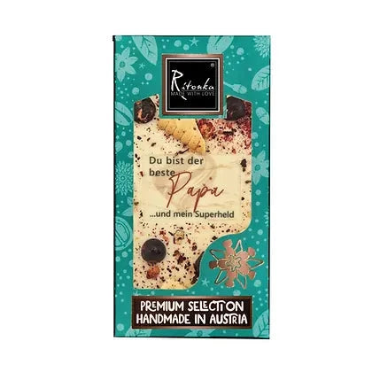 Ritonka Premium Premium weiße Schokolade - Bester Papa 95g - Candyshop.ch