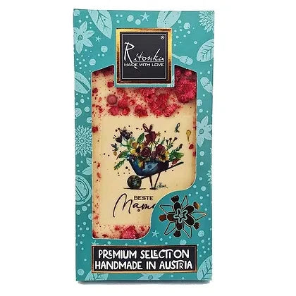 Ritonka Premium weiße Schokolade - "Beste Mama" - Handarbeit - Candyshop.ch