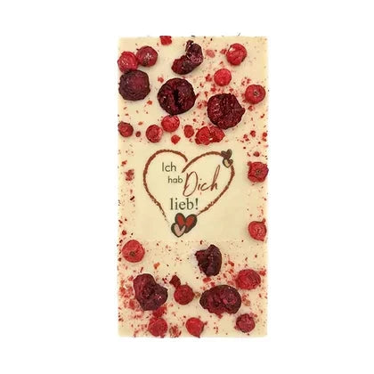 Ritonka Premium weiße Schokolade - Ich hab Dich lieb! 95g - Handarbeit - Candyshop.ch