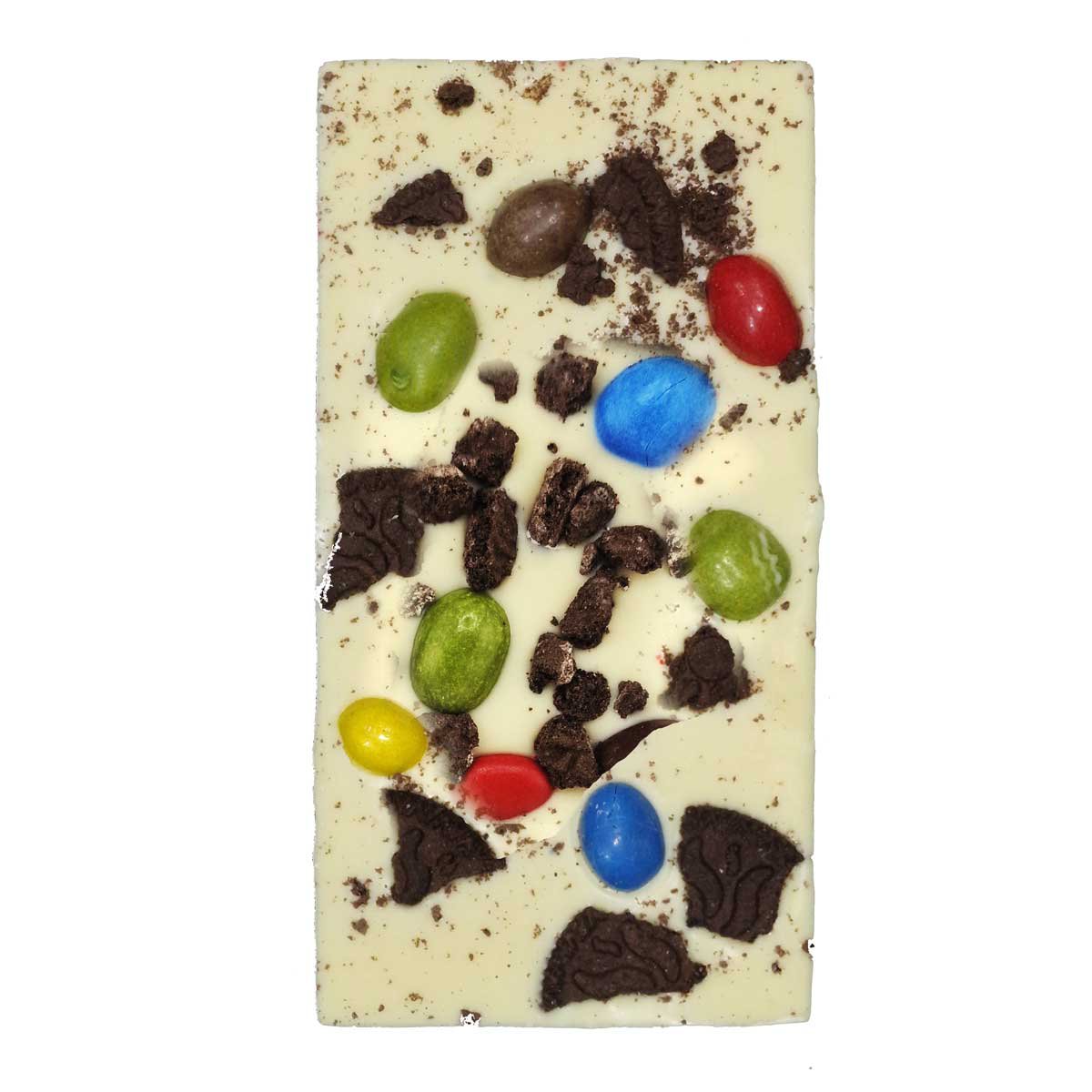 Ritonka Premium weiße Schokolade - Oreo, M&M 95g - Handarbeit - Candyshop.ch
