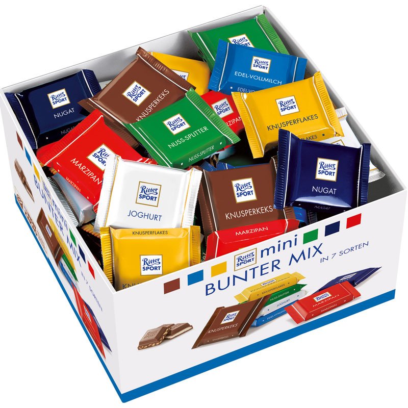 Ritter Sport mini Bunter Mix 84er - Candyshop.ch