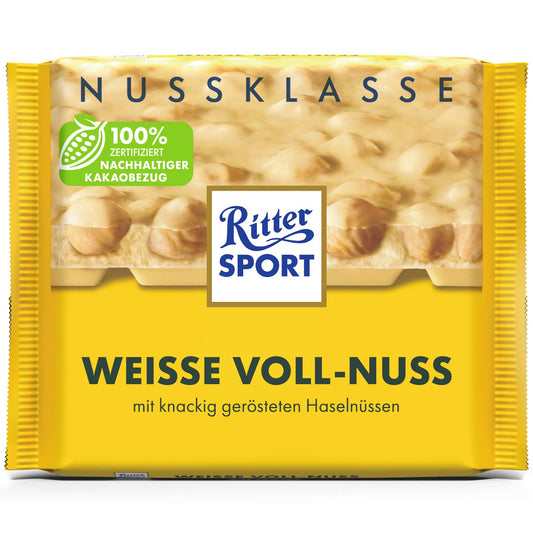 Ritter Sport Nuss-Klasse Weisse Voll-Nuss 100g - Candyshop.ch