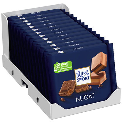 Ritter Sport Nugat 100g Vollmilchschokolade mit Nugat-Füllung - Candyshop.ch