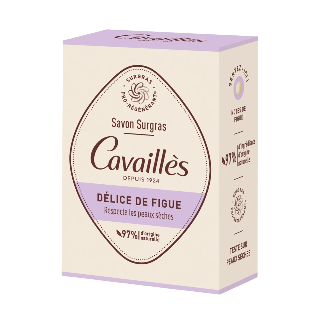 Roge Cavailles Fig Delight – Hydratisierendes Seifenstück für zarte Haut, 100 g