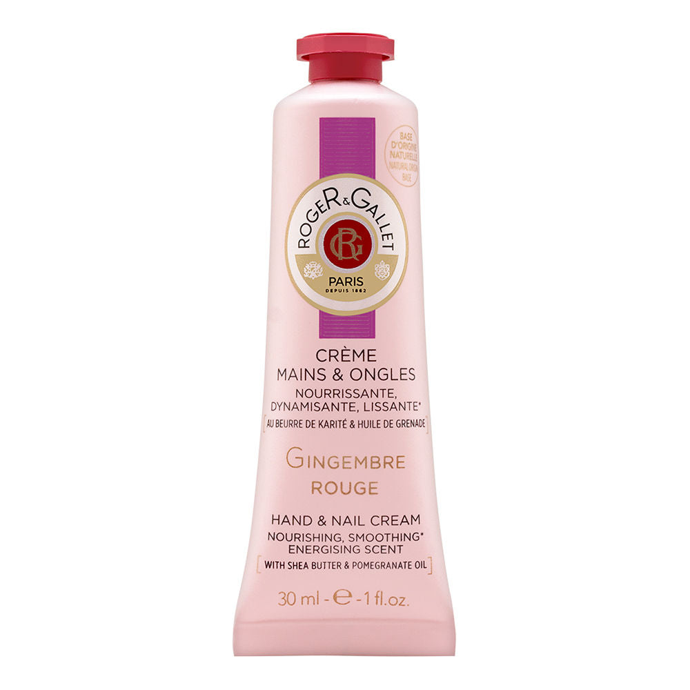 Roger & Gallet Gingembre Rouge Hand- und Nagelcreme 30 ml – Intensive Feuchtigkeit für gepflegte Hände