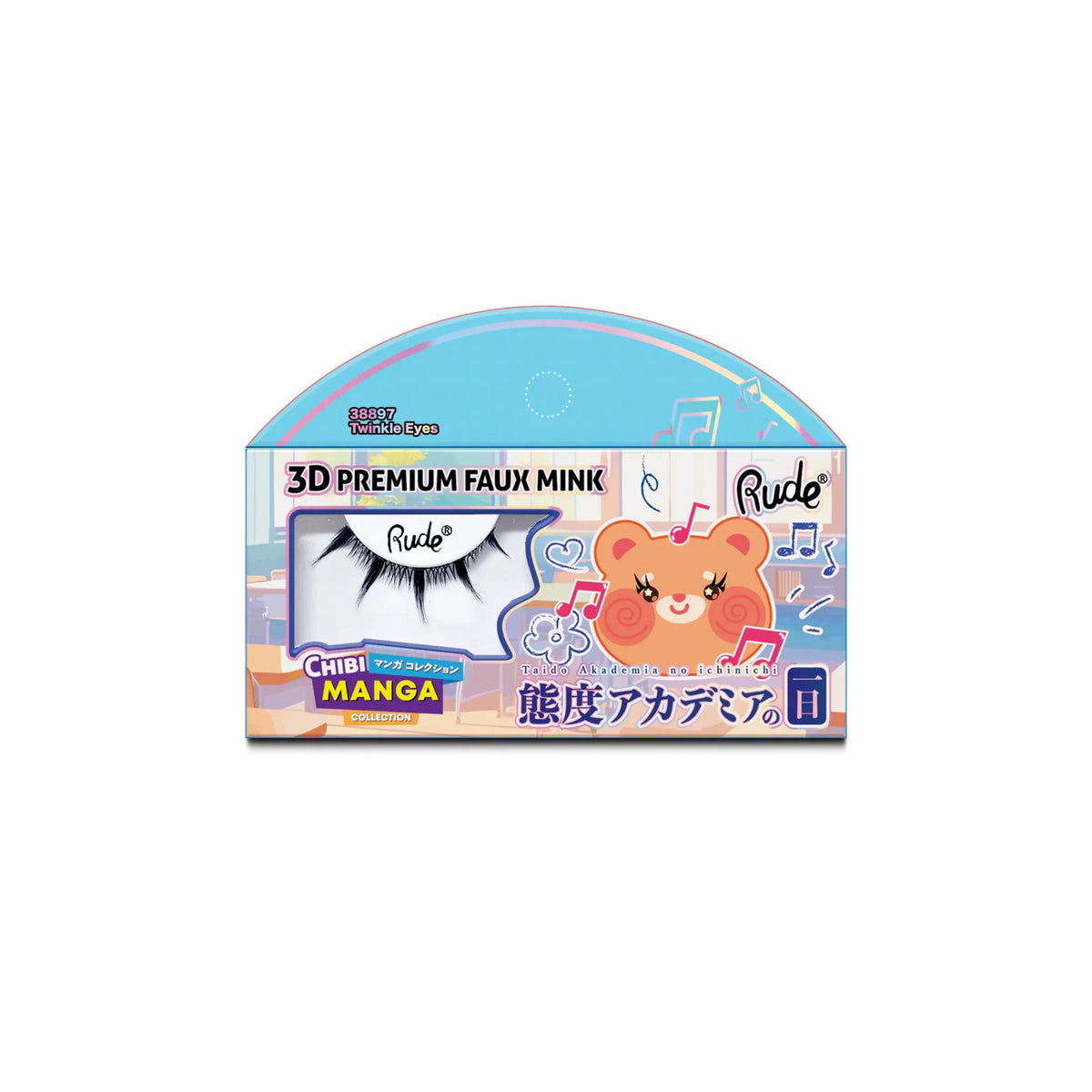 Rude Cosmetics Rude Cosmetics, Chibi Manga Faux Mink - Twinkle Eyes, Falsche Wimpern Regular
