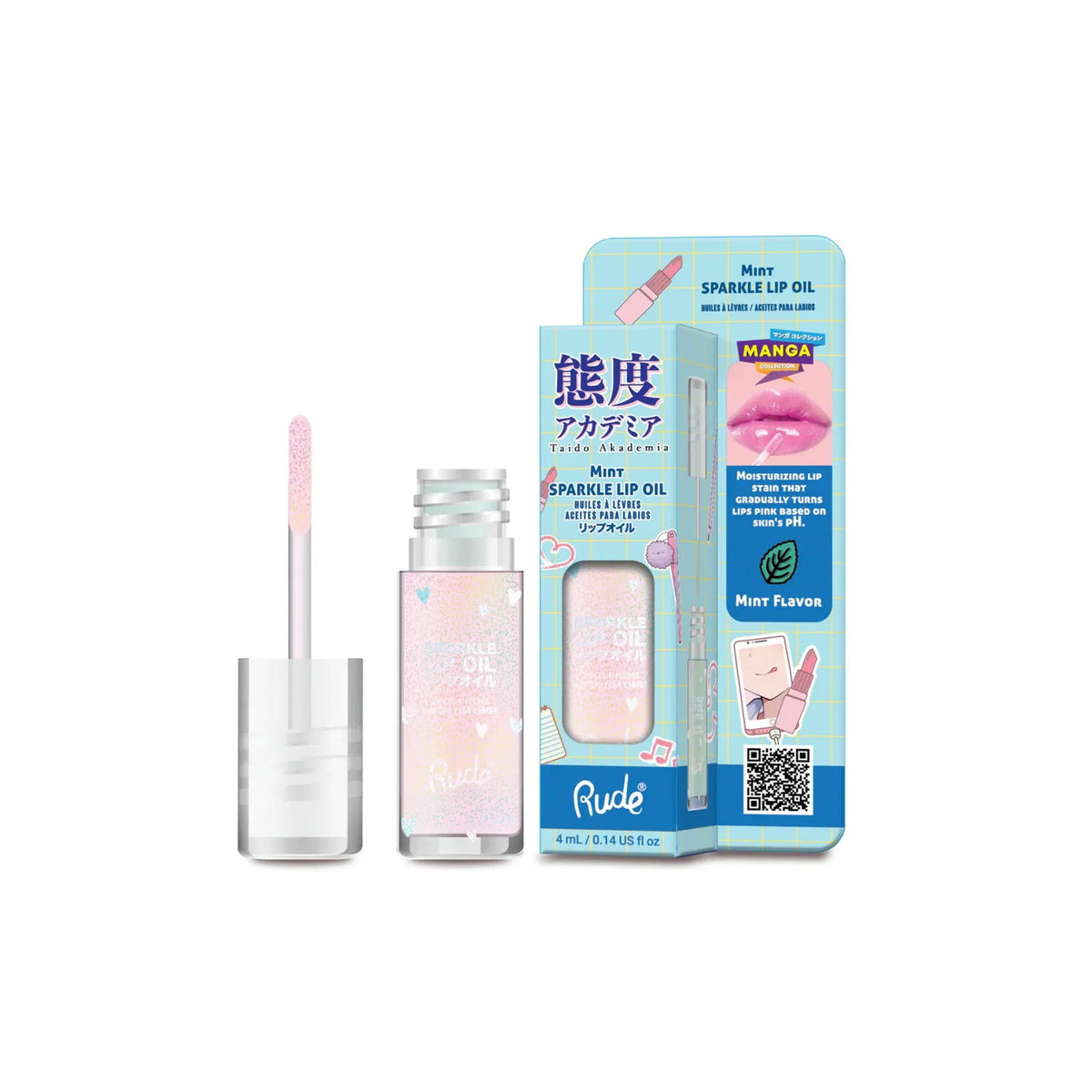 Rude Cosmetics Rude Cosmetics, Mint Sparkle, Lippenöl, 4 ml Regular