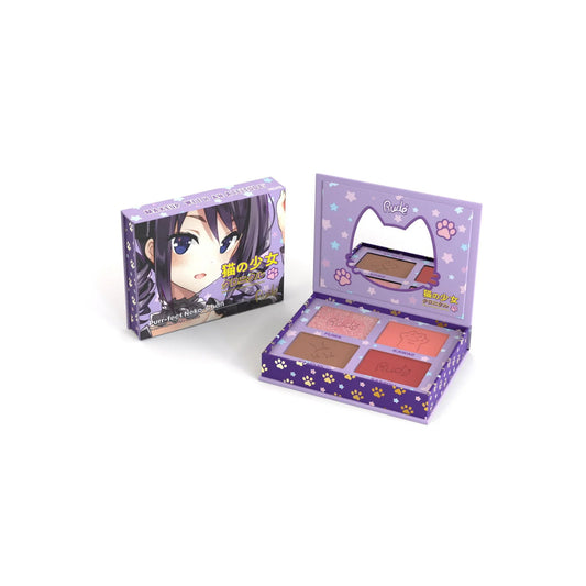 Rude Cosmetics Rude Cosmetics, Purr-fect Neko, Mehrzweck, Gesichtspalette, 4 Schattierungen Regular