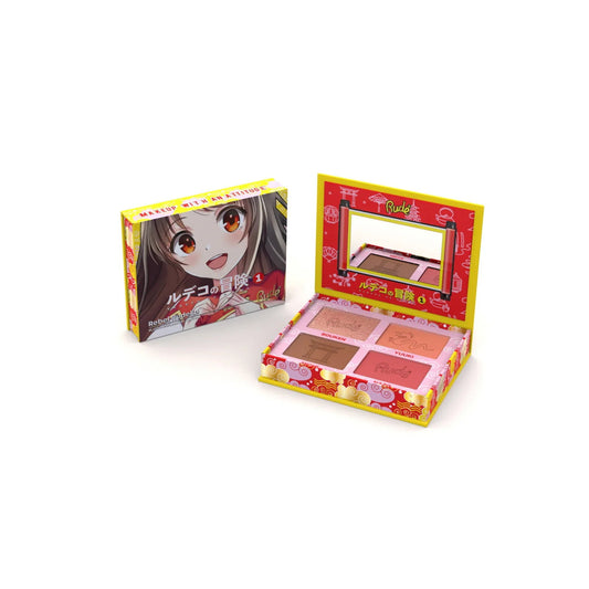 Rude Cosmetics Rude Cosmetics, Rebel Rudeko, Mehrzweck, Gesichtspalette, 4 Schattierungen Regular