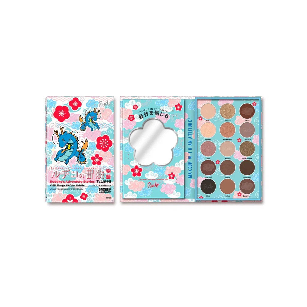 Rude Cosmetics Rude Cosmetics, Rudeko's Adventure Stories, Lidschattenpalette, 15 Schattierungen Regular
