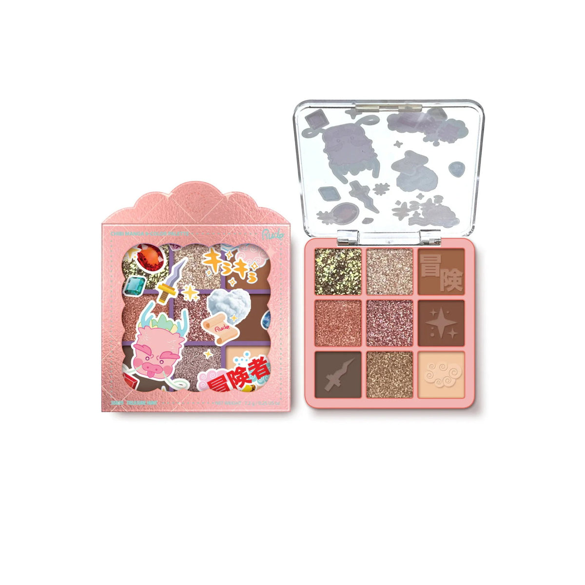 Rude Cosmetics Rude Cosmetics, Treasure Hunt, Lidschattenpalette, 9 Schattierungen Regular