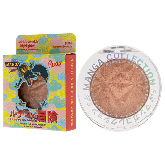 Rude Cosmetics Rude Cosmetics, Twinkle Twinkle, Erleuchtend, Highlighter-Palette, Rudeko's Dragon, 4 g Regular