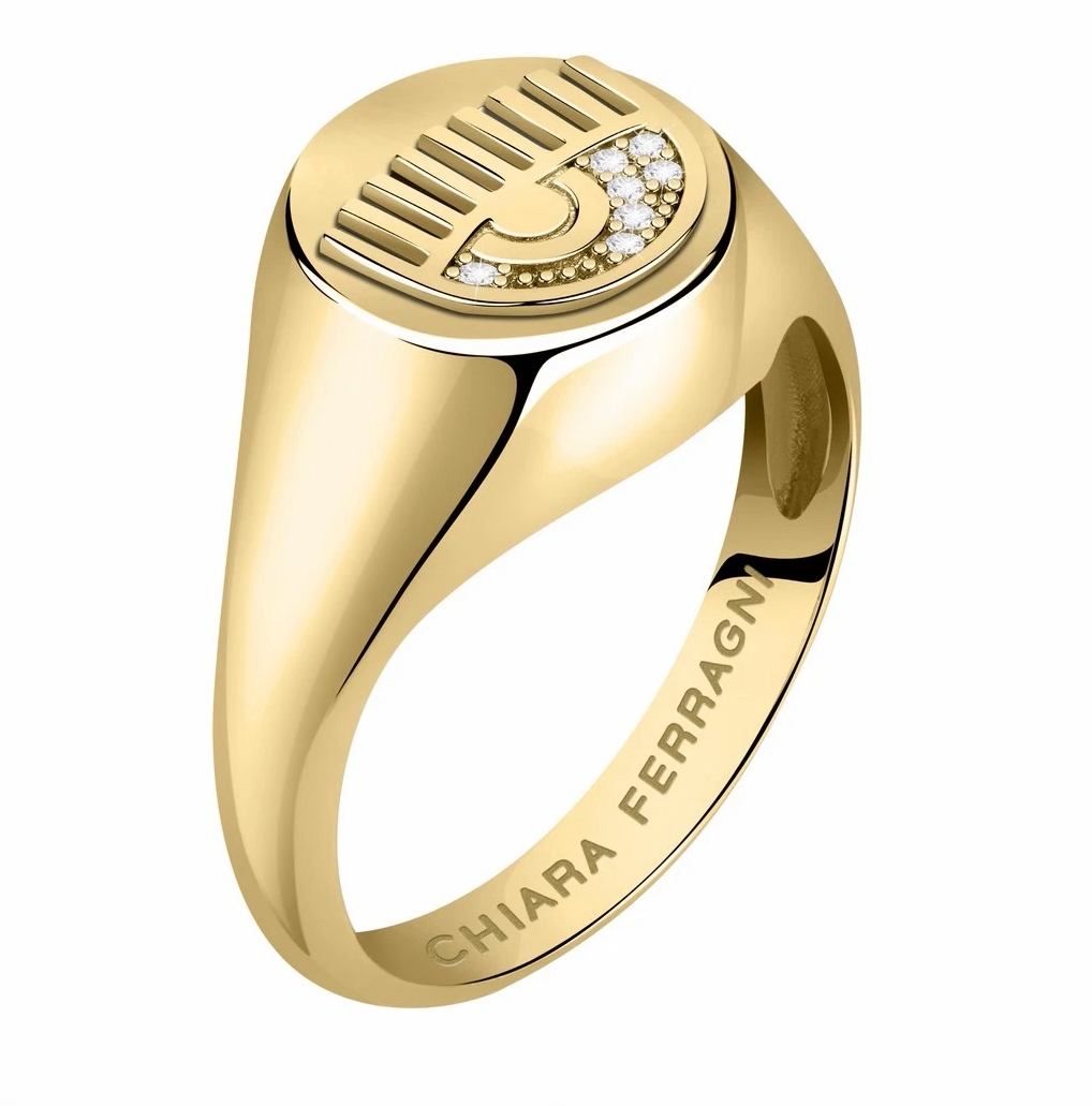 Chiara Ferragni Damenring Gold mit Zirkonia – J19AUW44018