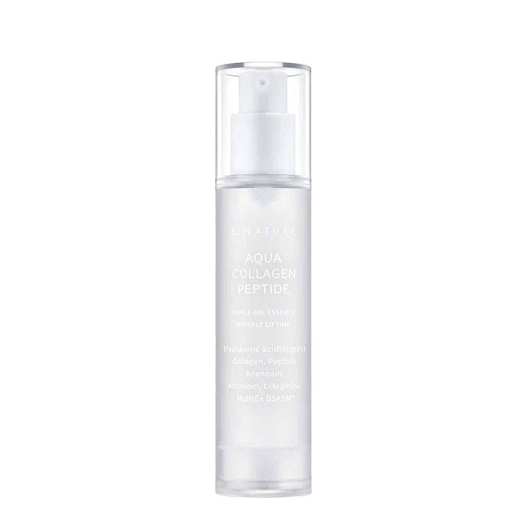 S.Nature S.Nature, Aqua Collagen Peptide Triple Gel, Hydratisierend, Täglich, Essenzlotion, Für das Gesicht, 50 ml Regular
