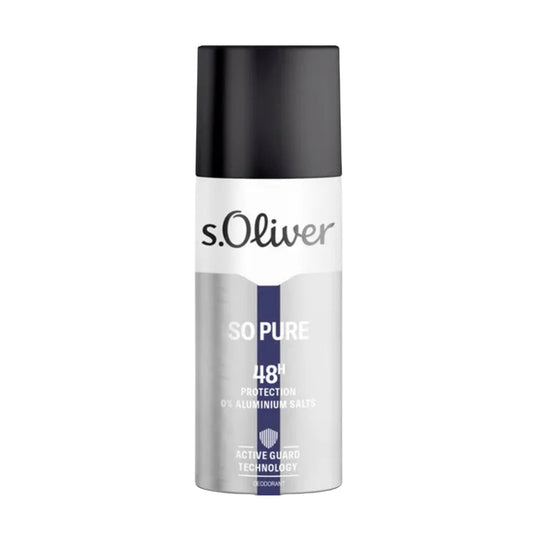 S. Oliver S. Oliver, So Pure, Feuchtigkeitsspendend 48H, Deodorant Spray, Für Männer, 150 ml Regular