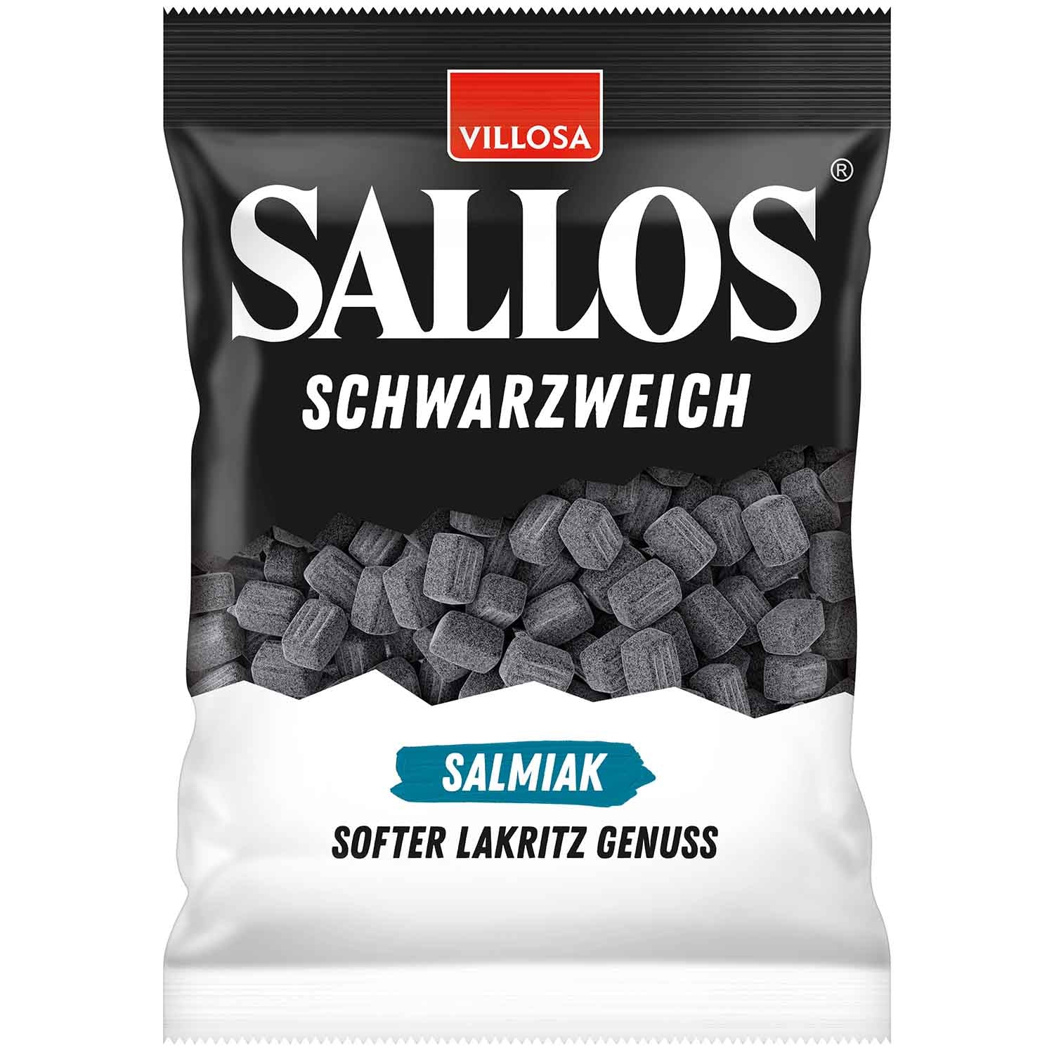 Sallos Schwarzweich Salmiak 200g - Candyshop.ch