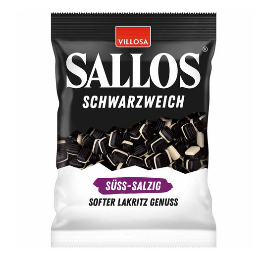 Sallos Schwarzweich Süß-Salzig 200g Weichlakritz