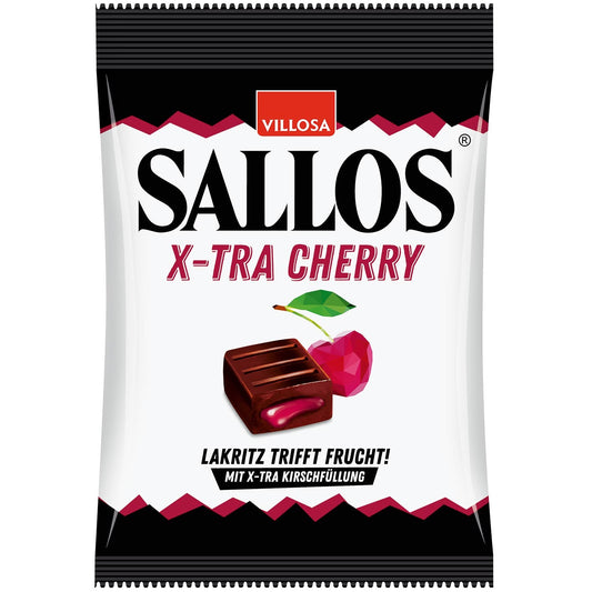 Sallos X-Tra Cherry 150g Lakritz-Bonbons - Candyshop.ch