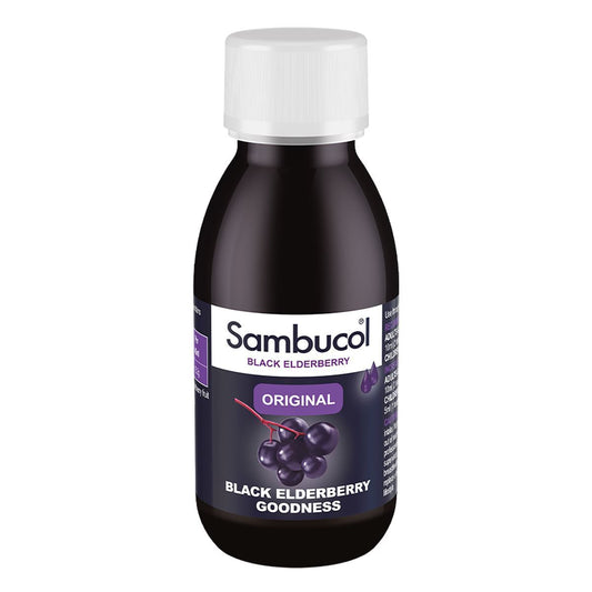 Sambucol Original Schwarzer Holunderextrakt Sirup 120 ml – Natürliche Unterstützung für Ihr Immunsystem