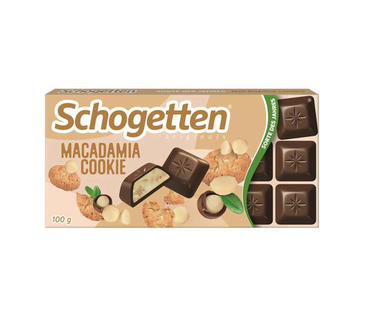 Schogetten Macadamia Cookie 100g Vollmilchschokolade mit Cremefüllung