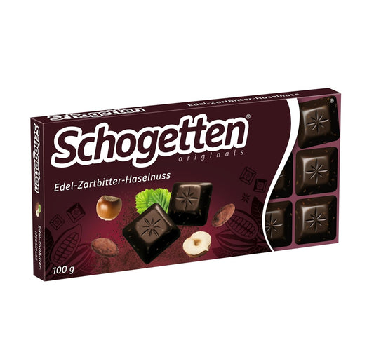Schogetten Edel Zartbitter Haselnuss 100g Schokolade - Candyshop.ch