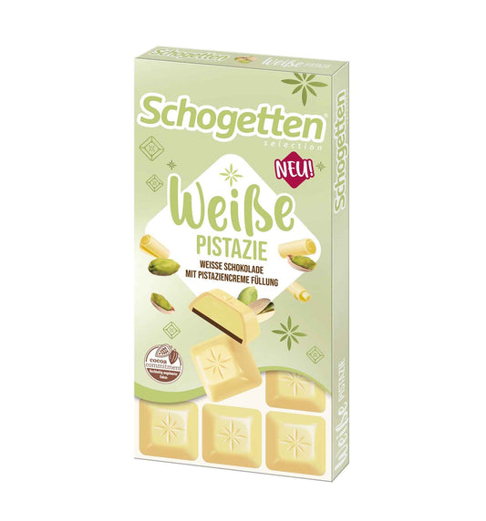 Schogetten Weisse Pistazie 100g Weisse Schokolade mit Pistazien - Candyshop.ch