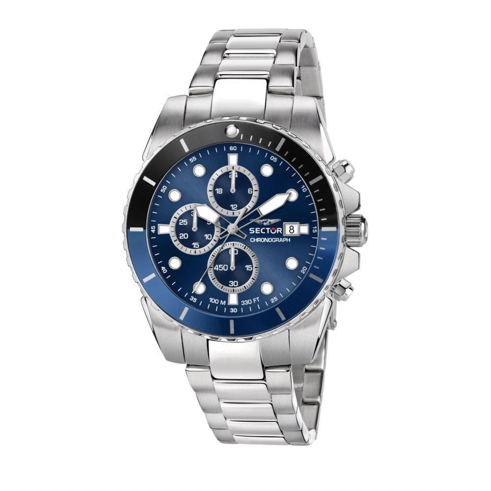 SECTOR No Limits 450 R3273776003 Chronograph Armbanduhr 43 mm Silber
