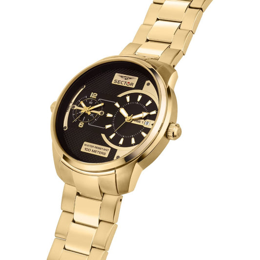SECTOR No Limits R3253102026 Dual Time Armbanduhr 48 mm Silber
