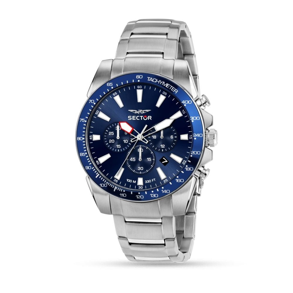 SECTOR No Limits R3273776009 Chronograph Armbanduhr 43 mm Silber