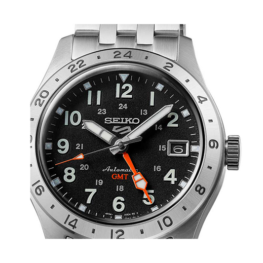 SEIKO 5 Herren Date Armbanduhr aus Edelstahl mit SS Bracelet 39 mm SSK023K1 – Produktansicht