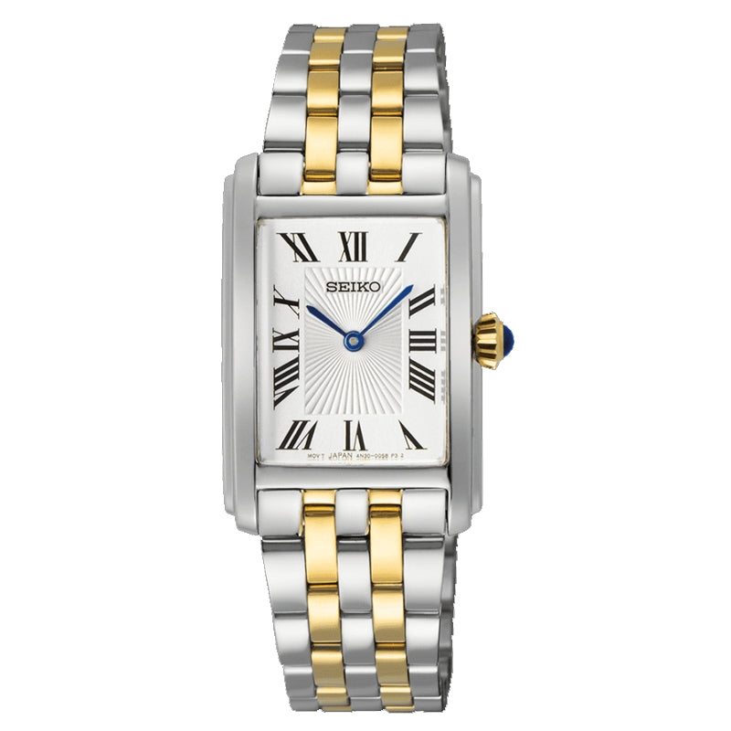 SEIKO Mod. CLASSIC "TANK" QUARTZ LADIES TWO-TONE SWR087P1 Armbanduhr ansicht-3