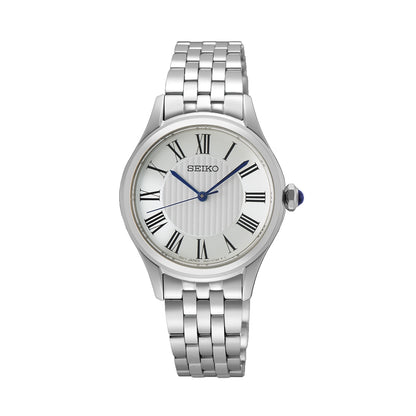 SEIKO SUR609P1 Only Time Armbanduhr 28 mm Gold