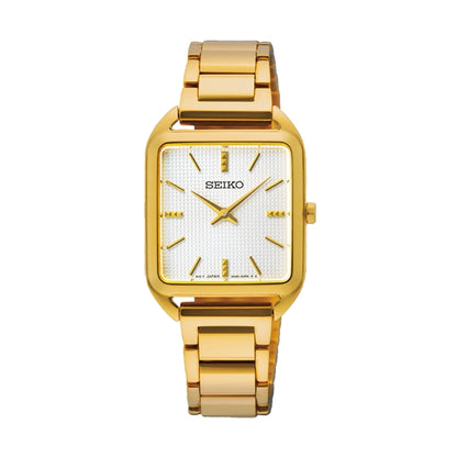 SEIKO SWR078P1 Only Time Armbanduhr 26 mm Gold ansicht-3