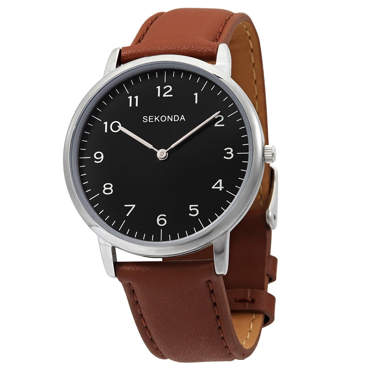 Sekonda, Sekonda, Quarzuhr mit Lederarmband, 1348,84, Für Männer