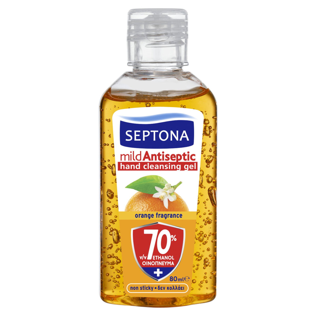 Septona Septona, Mild Antiseptic, Orange, Antiseptikum, Reinigungsgel, Für Hände, 80 ml *Tester