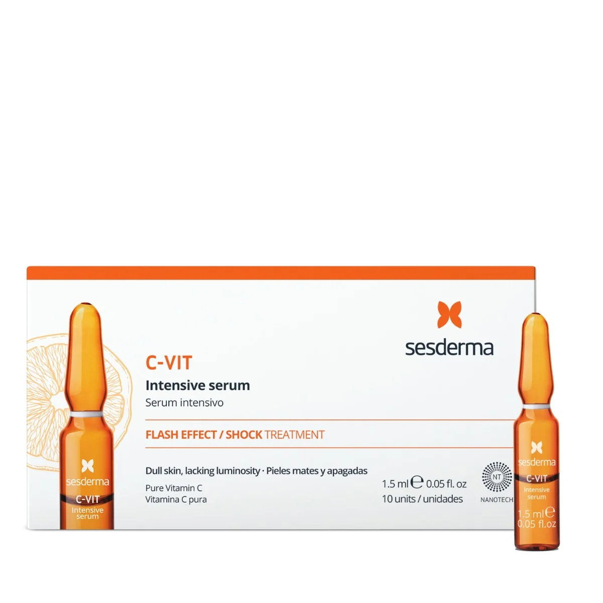 Sesderma Ampullen Behandlungsserum Sesderma, C-Vit, Brightening & Illuminating, Day & Night, Ampoules Treatment Serum, For Du